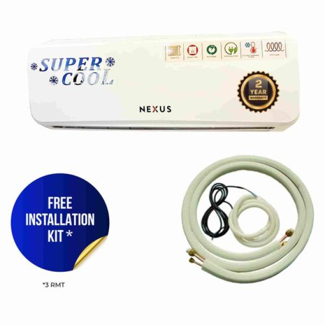 Nexus 1.5HP Split Air Conditioner (NX-MSSH12000SC TL) - White + Full Kit & 2 Years Warranty