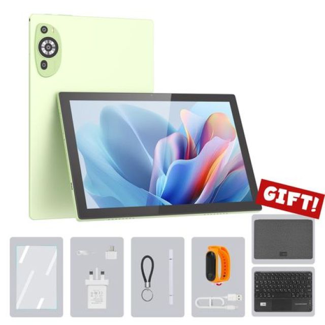 C Idea CM8200 10.1 Inch TabIet， Android 14 Lightweight Adult Tablet with 8GB RAM 1TB ROM with Case